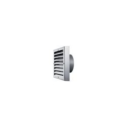 Grille murale inox - 248X267mm - raccord rond DN150