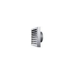 Grille murale inox - 310X310mm - raccord rond DN 180mm