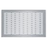 Grille design Zehnder Genua inox