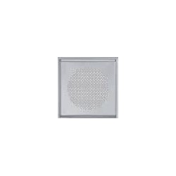 Grille carrée design Zehnder Venezia DN125, inox