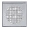 Grille carrée design Zehnder Venezia DN125, inox