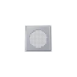 Grille carrée design Zehnder Torino DN125, blanc
