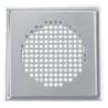 Grille carrée design Zehnder Torino DN125, blanc