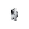 Grille murale inox - 265X245mm - raccord rond DN 125mm