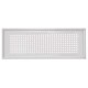 Grille design allongée Zehnder Roma blanc