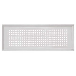 Grille design allongée Zehnder Roma blanc