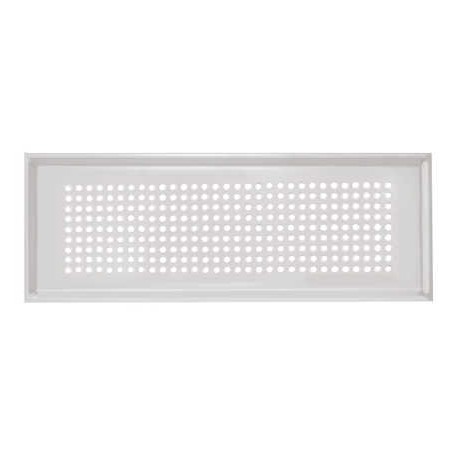 Grille design allongée Zehnder Roma blanc