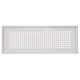 Grille design allongée Zehnder Roma inox