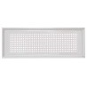 Grille design allongée Zehnder Roma inox