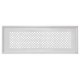 Grille design allongée Zehnder Pisa blanc