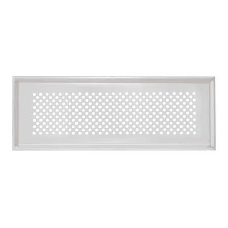 Grille design allongée Zehnder Pisa blanc