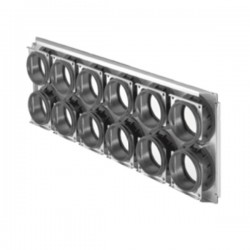 Plaque de raccordement 12X75 pour caisson silencieux de répartition ou de distribution CW-S-625
