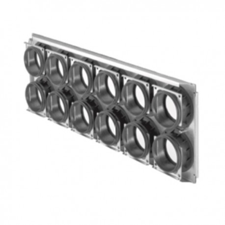 Plaque de raccordement 12X75 pour caisson silencieux de répartition ou de distribution CW-S-625